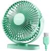 image:imageGaiatop USB Desk Fan 55 Inch Small Quiet Powerful 3 Speeds 90 Rotate Personal Mini Portable Desktop Table Fans Cooling for Home Office Car Travel Indoor Outdoor BlueGreen