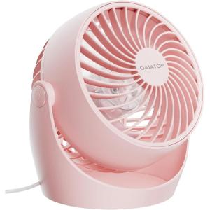 image:imageGaiatop Desk Fan 5Inch Portable Electric Table Desktop Air Circulator Fans Small but Powerful with 3 Speed 360 Adjustable Tilt for Cooling Home Dorm Office Bedroom Bathroom Kitchen PinkPink