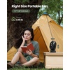 image:imageGaiatop Portable Camping Fan with LED Lantern 360Rotation and Clip on for Desk 4000mAh USB Rechargeable Battery Powered Digital Display and Hanging Hook for Tent Outdoor Travel Bedroom BlackBlack