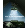 image:imageGaiatop Portable Camping Fan with LED Lantern 360Rotation and Clip on for Desk 4000mAh USB Rechargeable Battery Powered Digital Display and Hanging Hook for Tent Outdoor Travel Bedroom BlackGreen