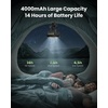 image:imageGaiatop Portable Camping Fan with LED Lantern Power Display 360 Head Rotation Hanging Hook for Tent 3 Speed Quiet Rechargeable 4000mAh Battery Operated USB Fans for Indoor Outdoor Travel BlackBlack