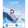 image:imageGaiatop Portable Handheld Mini Fan 6 Speeds 16900 RPM High Velocity Personal Fan with LED Display USB Rechargeable Mini Fan with Lanyard for Makeup Travel Outdoor Fan for Women Girl Gift PinkPurple