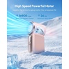 image:imageGaiatop Portable Handheld Mini Fan 6 Speeds 16900 RPM High Velocity Personal Fan with LED Display USB Rechargeable Mini Fan with Lanyard for Makeup Travel Outdoor Fan for Women Girl Gift PinkPink