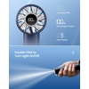 image:imageGaiatop Portable Mini Fan 3 Speed Handheld Fans with Power Display Flashlight USB Rechargeable Battery Lightweight Personal Cooling for Women Men Indoor Outdoor Travel PinkNavy Blue