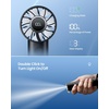 image:imageGaiatop Portable Mini Fan 3 Speed Handheld Fans with Power Display Flashlight USB Rechargeable Battery Lightweight Personal Cooling for Women Men Indoor Outdoor Travel PinkBlack