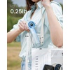 image:imageGaiatop Portable Mini Fan 3 Speed Handheld Fans with Power Display Flashlight USB Rechargeable Battery Lightweight Personal Cooling for Women Men Indoor Outdoor Travel PinkBlue