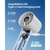 image:imageGaiatop Portable Mini Fan 3 Speed Handheld Fans with Power Display Flashlight USB Rechargeable Battery Lightweight Personal Cooling for Women Men Indoor Outdoor Travel PinkWhite