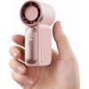 image:imageGaiatop Portable Handheld Mini Fan 6 Speeds 16900 RPM High Velocity Personal Fan with LED Display USB Rechargeable Mini Fan with Lanyard for Makeup Travel Outdoor Fan for Women Girl Gift PinkPink