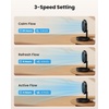 image:imageGaiatop Foldable Small Desk Fan with LED Night Light 68in Wireless 6000mAh Battery Powered Portable Fan USB Rechargeable Bedroom Office Dorm Camping Travel Cruise Essentials Gifts for Women MenBlack