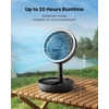 image:imageGaiatop Foldable Small Desk Fan with LED Night Light 68in Wireless 6000mAh Battery Powered Portable Fan USB Rechargeable Bedroom Office Dorm Camping Travel Cruise Essentials Gifts for Women MenBlack