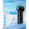image:imageGaiatop Mini Portable Handheld Fan 4000mAh 15h Max Runtime Personal Turbo Fans Pocket Size High Speed 1100 Adjustable Small Hand Fan Outdoor Travel Concert Essentials Gifts for Women Men Black