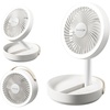 image:imageGaiatop Foldable Small Desk Fan with LED Night Light 68in Wireless 6000mAh Battery Powered Portable Fan USB Rechargeable Bedroom Office Dorm Camping Travel Cruise Essentials Gifts for Women MenWhite