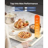 image:imageGaiatop Food Warming Mat FastHeating Silicone Electric Warming Tray with Heat Insulating Pad 7Level Temp 8h Timer Food Warmer Mat Portable Heating Mat for Countertop Gatherings Party HomeWhite