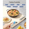 image:imageGaiatop Food Warming Mat FastHeating Silicone Electric Warming Tray with Heat Insulating Pad 7Level Temp 8h Timer Food Warmer Mat Portable Heating Mat for Countertop Gatherings Party HomeWhite