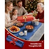 image:imageGaiatop Food Warming Mat FastHeating Silicone Electric Warming Tray with Heat Insulating Pad 7Level Temp 8h Timer Food Warmer Mat Portable Heating Mat for Countertop Gatherings Party Home Blue