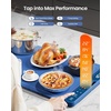 image:imageGaiatop Food Warming Mat FastHeating Silicone Electric Warming Tray with Heat Insulating Pad 7Level Temp 8h Timer Food Warmer Mat Portable Heating Mat for Countertop Gatherings Party Home Blue