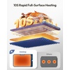 image:imageGaiatop Food Warming Mat FastHeating Silicone Electric Warming Tray with Heat Insulating Pad 7Level Temp 8h Timer Food Warmer Mat Portable Heating Mat for Countertop Gatherings Party Home Blue