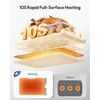 image:imageGaiatop Food Warming Mat FastHeating Silicone Electric Warming Tray with Heat Insulating Pad 7Level Temp 8h Timer Food Warmer Mat Portable Heating Mat for Countertop Gatherings Party HomeWhite