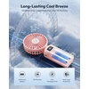 image:imageGaiatop 4000mAh Handheld Mini Fan 7110RPM High Speed Portable Personal Fan 3 Gears Strong Wind LED Display USB Rechargeable Battery Operated Gift for Women Makeup Travel Outdoor PinkPink