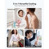 image:imageGaiatop 4000mAh Handheld Mini Fan 7110RPM High Speed Portable Personal Fan 3 Gears Strong Wind LED Display USB Rechargeable Battery Operated Gift for Women Makeup Travel Outdoor PinkPink