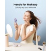image:imageGaiatop Mini Portable Handheld Fan 3 Speed Powerful Battery Operated Small USB Rechargeable Personal Fan for Makeup Eyelash Camping Beach Airplane Travel Essentials for Women GirlsPurple