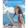 image:imageGaiatop Portable Handheld Turbo Fan 1100 Adjustable High Speeds 320Hrs Cooling Times 4800mAh USB Rechargeable Portable Small Hand Fans with Lanyard for Outdoor Travel Home Make Up Army GreenGreen