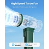 image:imageGaiatop Portable Handheld Turbo Fan 1100 Adjustable High Speeds 320Hrs Cooling Times 4800mAh USB Rechargeable Portable Small Hand Fans with Lanyard for Outdoor Travel Home Make Up Army GreenArmy Green
