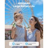 image:imageGaiatop Portable Handheld Turbo Fan 1100 Adjustable High Speeds 320Hrs Cooling Times 4800mAh USB Rechargeable Portable Small Hand Fans with Lanyard for Outdoor Travel Home Make Up Army GreenGreen