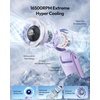 image:imageGaiatop Portable Handheld Turbo Fan 15 Hrs Cooling 180 Foldable 4in1 Hand Held Fans 6Speed 1100 Personal Mini Handheld Fans Small Portable Fan for Travel Working Outdoor Women Gifts BlackPurple