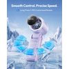 image:imageGaiatop Portable Handheld Turbo Fan 15 Hrs Cooling 180 Foldable 4in1 Hand Held Fans 6Speed 1100 Personal Mini Handheld Fans Small Portable Fan for Travel Working Outdoor Women Gifts BlackPurple