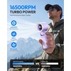 image:imageGaiatop Portable Handheld Turbo Fan 15 Hrs Cooling 180 Foldable 4in1 Hand Held Fans 6Speed 1100 Personal Mini Handheld Fans Small Portable Fan for Travel Working Outdoor Women Gifts BlackPurple