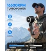 image:imageGaiatop Portable Handheld Turbo Fan 15 Hrs Cooling 180 Foldable 4in1 Hand Held Fans 6Speed 1100 Personal Mini Handheld Fans Small Portable Fan for Travel Working Outdoor Women Gifts BlackBlack