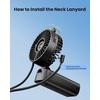 image:imageGaiatop Portable Misting Fan 180 Foldable Handheld 3 Speeds USB Rechargeable Spray Water Mist with LED Digital Display Personal Cooling Mini Hand Fans for Travel Concert Outdoor Navy BlueBlack