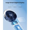 image:imageGaiatop Portable Misting Fan 180 Foldable Handheld 3 Speeds USB Rechargeable Spray Water Mist with LED Digital Display Personal Cooling Mini Hand Fans for Travel Concert Outdoor Navy BlueNavy Blue