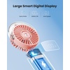 image:imageGaiatop Portable Misting Fan 180 Foldable Handheld 3 Speeds USB Rechargeable Spray Water Mist with LED Digital Display Personal Cooling Mini Hand Fans for Travel Concert Outdoor Navy BluePink