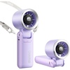 image:imageGaiatop Portable Handheld Turbo Fan 15 Hrs Cooling 180 Foldable 4in1 Hand Held Fans 6Speed 1100 Personal Mini Handheld Fans Small Portable Fan for Travel Working Outdoor Women Gifts BlackPurple