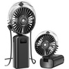 image:imageGaiatop Portable Misting Fan 180 Foldable Handheld 3 Speeds USB Rechargeable Spray Water Mist with LED Digital Display Personal Cooling Mini Hand Fans for Travel Concert Outdoor Navy BlueBlack