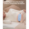 image:imageGaiatop Portable Heating Pad 5000mAh Cordless Menstrual Heating Pad with 3 Heat Levels and 6 Massage Modes 5S Fast Heat Pad for Women Girl Light BlueLight Blue
