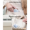 image:imageGaiatop Rechargeable Hand Warmers 4000mAh DoubleSided Hot Hands with 3 Heat Settings Light and Strap Cute Portable Pocket Electric Heater Stocking Stuffers Reusable Outdoor Gifts for Women MenBlue Ribbon
