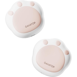 image:imageGaiatop Hand Warmers Rechargeable 2 Pack Cute Cat Paw Design 3 Levels Magnetic Electric Pocket Heater Reusable Portable Hot Hands Stocking Stuffers Gifts for Women Men Cat LoverWhite