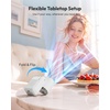 image:imageGaiatop Mini Portable Handheld Fan 6Speed Turbo Cooling Max 15 Hrs Rechargeable Personal Pocket Fan 3in1 Foldable Small Hand Fans for Outdoor Camping Travel Essentials Gifts for Women Men BlackWhite