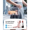 image:imageGaiatop Mini Portable Handheld Fan 6Speed Turbo Cooling Max 15 Hrs Rechargeable Personal Pocket Fan 3in1 Foldable Small Hand Fans for Outdoor Camping Travel Essentials Gifts for Women Men BlackPink