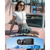 image:imageGaiatop Mini Portable Handheld Fan 6Speed Turbo Cooling Max 15 Hrs Rechargeable Personal Pocket Fan 3in1 Foldable Small Hand Fans for Outdoor Camping Travel Essentials Gifts for Women Men BlackBlack