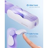 image:imageGaiatop Portable Handheld Fan 3 Speed USB Rechargeable Small Hand Cute Clouds Mini Slide Fans Lash Makeup Pocket Personal BeachTravel Essentials Summer Cooling Gifts for Women GirlsPurple