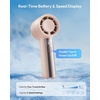 image:imageGaiatop Small Handheld Personal Fan Powerful High Speed Turbo Cooling USB Rechargeable Mini Portable Fan for Travel Outdoor Essentials Summer Gifts for Women Girls PinkPink