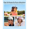 image:imageGaiatop Mini Clip on Fan Portable 180 Adjustable Personal Hat Fan Clip On 3in1 HandsFree Mini Portable Fans Only 24 oz 3Speed Rechargeable Outdoor Sports Travel Essentials Women Men BlackBlack