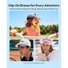 image:imageGaiatop Mini Clip on Fan Portable 180 Adjustable Personal Hat Fan Clip On 3in1 HandsFree Mini Portable Fans Only 24 oz 3Speed Rechargeable Outdoor Sports Travel Essentials Women Men BlackPink