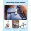 image:imageGaiatop Mini Clip on Fan Portable 180 Adjustable Personal Hat Fan Clip On 3in1 HandsFree Mini Portable Fans Only 24 oz 3Speed Rechargeable Outdoor Sports Travel Essentials Women Men BlackWhite