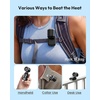 image:imageGaiatop Mini Clip on Fan Portable 180 Adjustable Personal Hat Fan Clip On 3in1 HandsFree Mini Portable Fans Only 24 oz 3Speed Rechargeable Outdoor Sports Travel Essentials Women Men BlackBlack