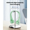 image:imageGaiatop Portable Neck Fan 4000mAh Rechargeable Hands Free Bladeless Mini Fans 3 Speeds Air Outlet Can Rotate 70 Free Adjustment Personal Wearable Cooling Fan Suitable for Travel Office BlueGreen